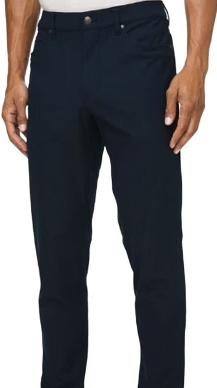 Lululemon ABC Pant Slim Warpstreme 32" Tapered Pockets Reflective True Navy 36